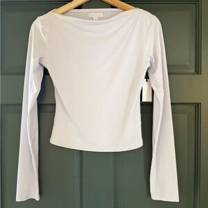 Leith Women's Long Sleeve White Blouse